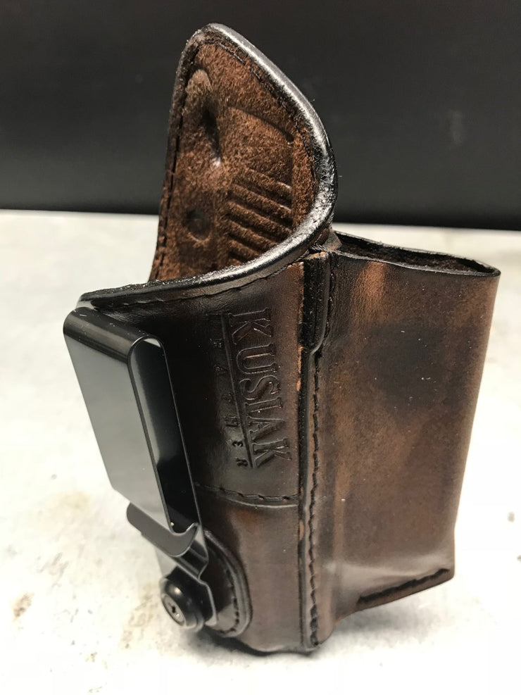 Kimber Micro 380 w/Laser Grip Leather IWB Holster